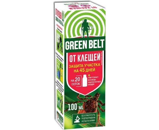 Жидкость от иксодовых клещей Грин Бэлт Защита участка, 100 мл 02-766 