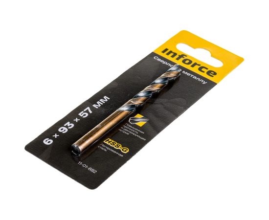 Сверло по металлу HSS-G (6х93х57 мм) Inforce 11-01-682 – изображение 2