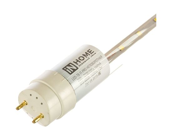 Светодиодная лампа IN HOME LED-T8-П-PRO 20Вт, 230В, G13, 4000К, 1620Лм, 1200мм, прозрачная 4690612030982 – изображение 2