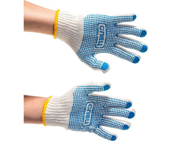 Перчатки х/б с ПВХ 10 шт. СПЕЦ-SB Пер 007 – изображение 2