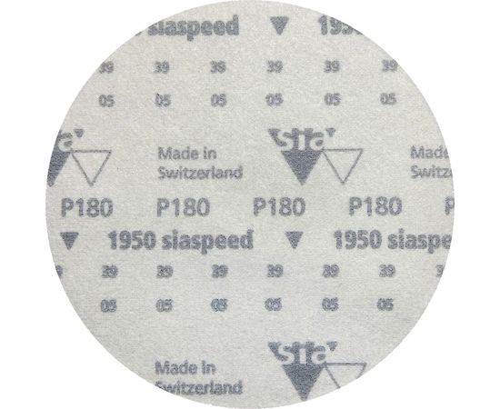 Круг шлифовальный на липучке siaspeed 1950 (5+1 шт; 150 мм; без отверстий; P180) sia Abrasives ss6-150-0-180 – изображение 2