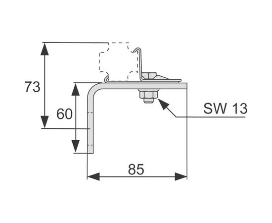 Одинарное крепление TECE ТЕСЕprofil 9030002 – изображение 2