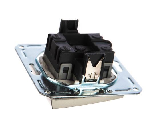 Двухклавишный выключатель Volsten V01-15-V22-M, Magenta Argento, 10029 – изображение 2