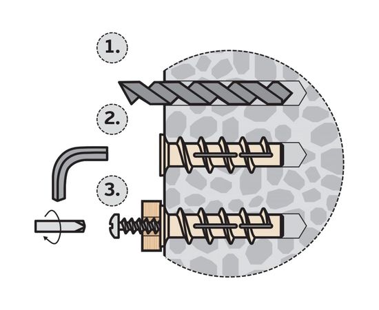 Дюбель для газобетона ЕВРОПАРТНЕР PBT 8, 40 шт. 76091213 – изображение 2