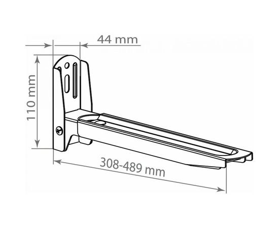 Кронштейн для СВЧ печей Kromax MICRO 6b black 26032 – изображение 2