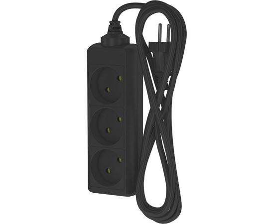 Сетевой удлинитель ФОТОН 10-23, 2м, 3 розетки, 10А, Черный 22718 – изображение 3