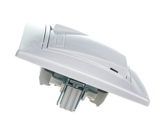 Двойной выключатель LEZARD MIRA белый с белой вставкой 701-0202-101 – изображение 3