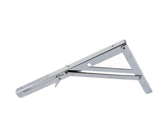 Складной кронштейн для полок MFK-TORG 300х155мм хром SB-53 К-53-300х155-ХРОМ – изображение 3