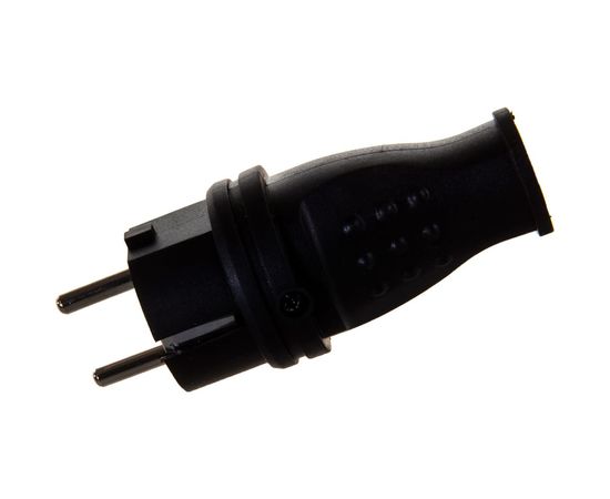 Прямая каучуковая вилка EKF 230В, 2P+PE, 16A, IP44 SQRPS-011-16-230-44 – изображение 4