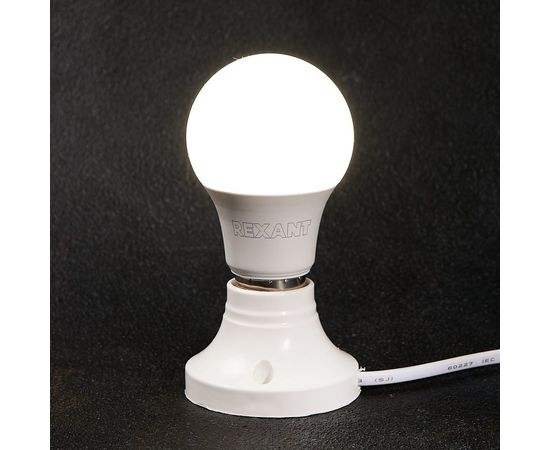 Светодиодная лампа REXANT груша, A60, 11,5 Вт, E27, 1093 лм, 4000 K, нейтральный свет 604-004 – изображение 4