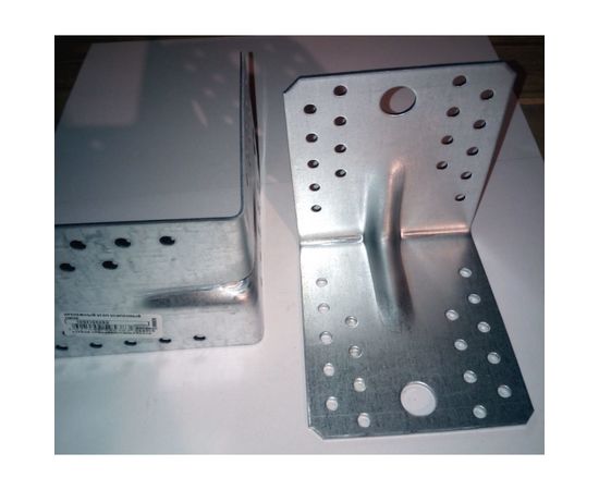 Крепежный усиленный уголок Tech-Krep оцинкованный 105х105х90х2,0 мм - накл. 124408 – изображение 6