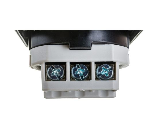 Встраиваемая розетка PCE 16A 220V 2P+E IP54 50х50 подключение сзади, черная 105-0s – изображение 6