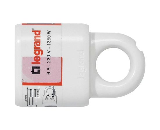 Розетка Legrand 2К 6А белая 50166 