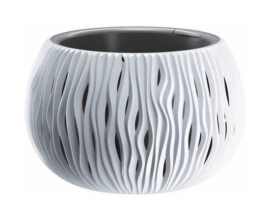 Кашпо для цветов Prosperplast SANDY BOWL белый 2 предмета 3,9л DSK290-S449 