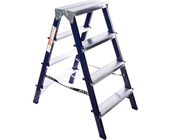 Двухсторонняя стальная стремянка Алюмет MD M8204 