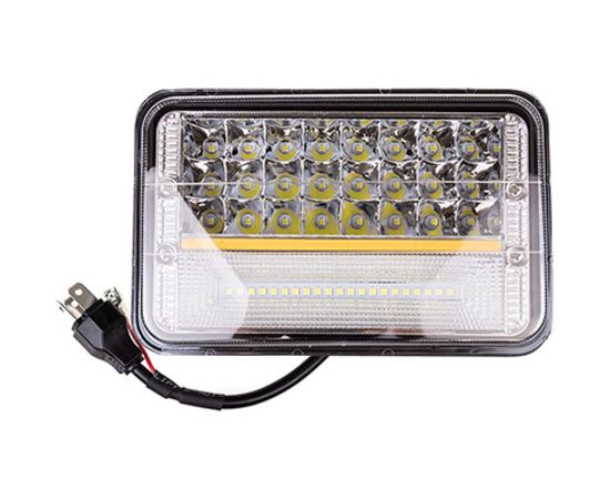 Светодиодная фара SKYWAY OFF ROAD 165*115 мм прямоугольная 12V/24V 126W 6000К 51 диода S07201071 