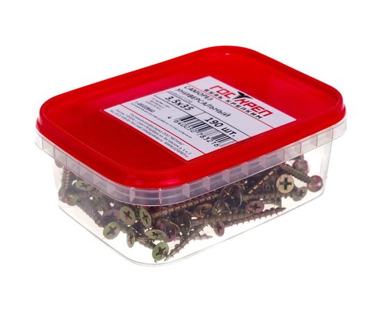 Универсальный саморез Госкреп дерево/ДСП/OSB 3,5х35мм 190шт. пл.конт 280 мл 1-0022640 