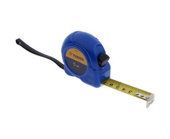 Рулетка TUNDRA пластиковый корпус, 5 м х 19 мм 881685 