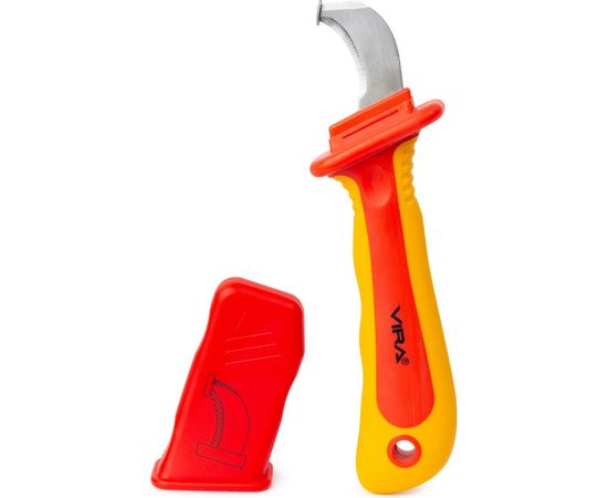 Монтерский диэлектрический нож с пяткой VDE 397040 RAGE by VIRA 