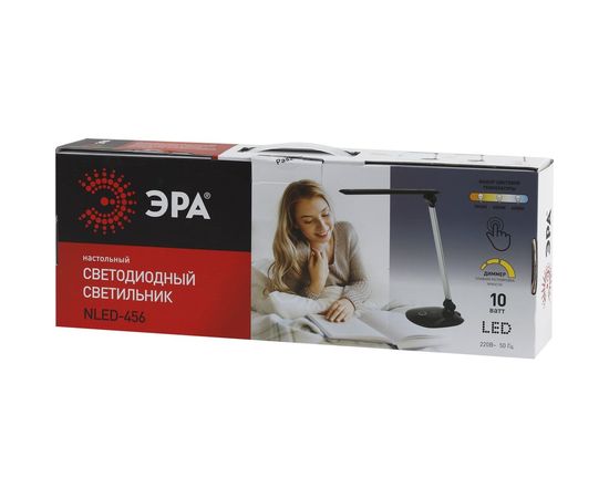 Настольный светильник ЭРА NLED-456-10W-W-G белый с золотом Б0028436 – изображение 12