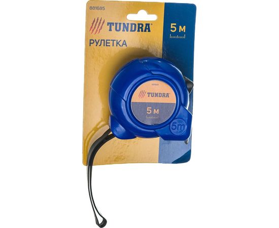 Рулетка TUNDRA пластиковый корпус, 5 м х 19 мм 881685 – изображение 2