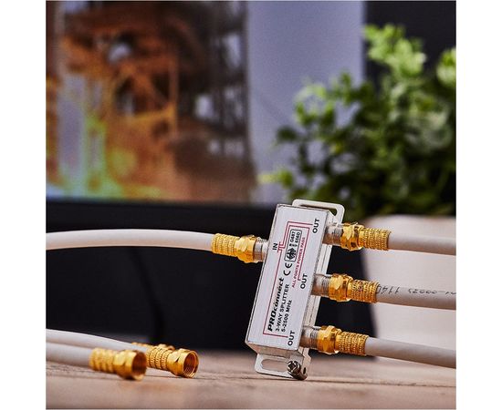 Делитель PROconnect ТВ х 3 под F разъём 5-2500 МГц СПУТНИК 05-6202-4 – изображение 2