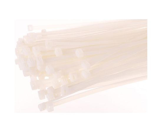 Нейлоновые стяжки FORTISFLEX КСС 8х350 белый 100 штук 50010 – изображение 2