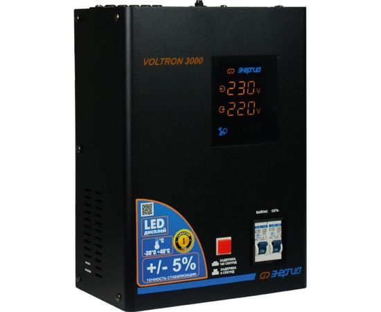 Cтабилизатор ЭНЕРГИЯ VOLTRON - 3 000 Е0101-0157 – изображение 2