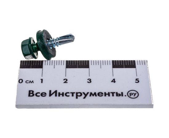 Кровельный саморез Kenner 4,8х19 RAL6005 темно-зеленый 300шт ск48196005ф – изображение 3