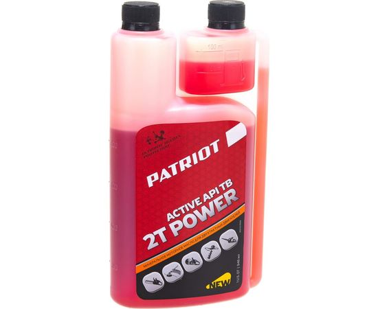 Масло минеральное POWER ACTIVE 2T дозаторное (0.946 л) для 2-х тактных двигателей PATRIOT 850030568 – изображение 3