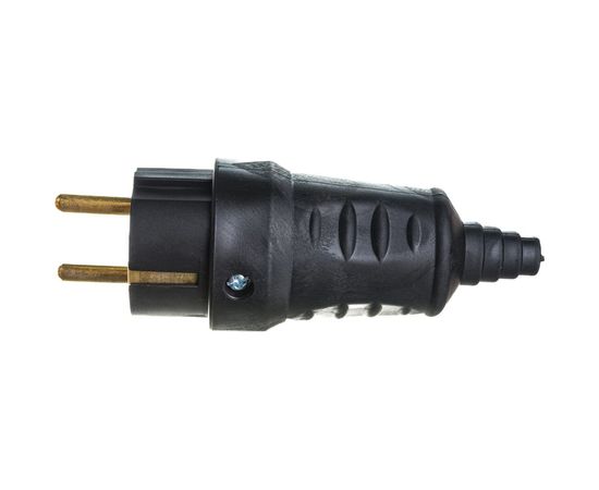 Вилка Bylectrica штепсельная с заземляющим контактом каучук, В16-362 – изображение 3