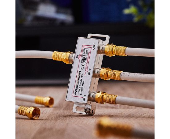 Делитель PROconnect ТВ х 3 под F разъём 5-2500 МГц СПУТНИК 05-6202-4 – изображение 3
