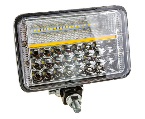 Светодиодная фара SKYWAY OFF ROAD 165*115 мм прямоугольная 12V/24V 126W 6000К 51 диода S07201071 – изображение 4