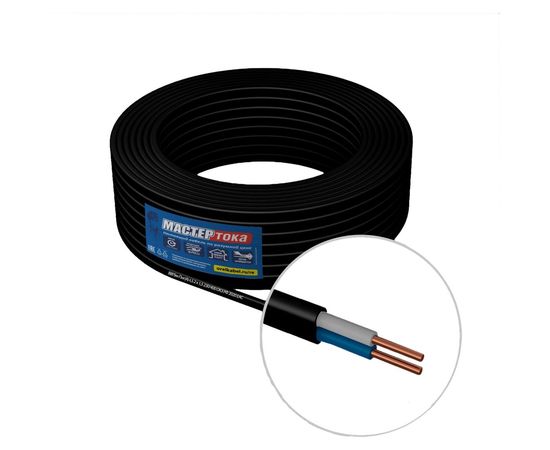 Кабель Мастер Тока ВВГбм-ПнгA-LS, 2x1.5, черный, 50м МТ0258 – изображение 4