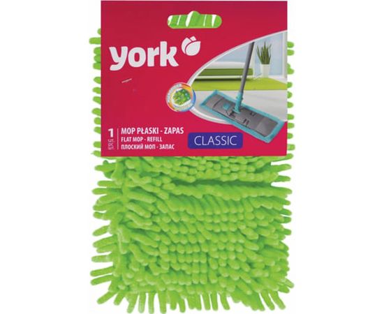 Плоская насадка для швабры/держателя 40 см YORK МОП Salsa карманы, ворсистая микрофибра, ворс 2 см 081310 – изображение 4