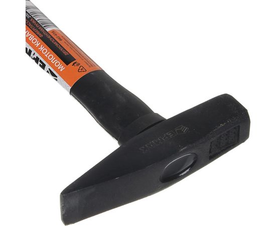 Кованый молоток ЕРМАК с фиберглассовой двухкомпонентной ручкой 200г 662-416 – изображение 4