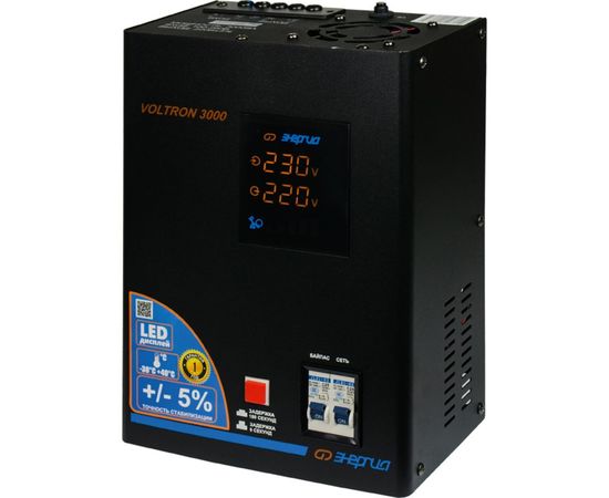Cтабилизатор ЭНЕРГИЯ VOLTRON - 3 000 Е0101-0157 – изображение 5