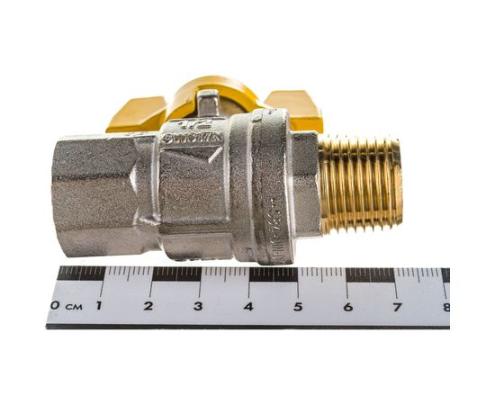 Шаровой кран для газа RUB 1/2 DN15 PN40, ВР-НР, серия ROMA S.84, бабочка S84D26 – изображение 5