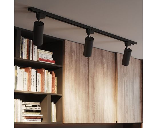 Трековый светильник GAUSS цилиндр 32W 2750lm 4000K 180-240V IP20 75х220мм черный LED 1/40 TR073 – изображение 6