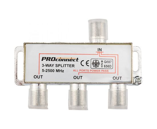 Делитель PROconnect ТВ х 3 под F разъём 5-2500 МГц СПУТНИК 05-6202-4 – изображение 8