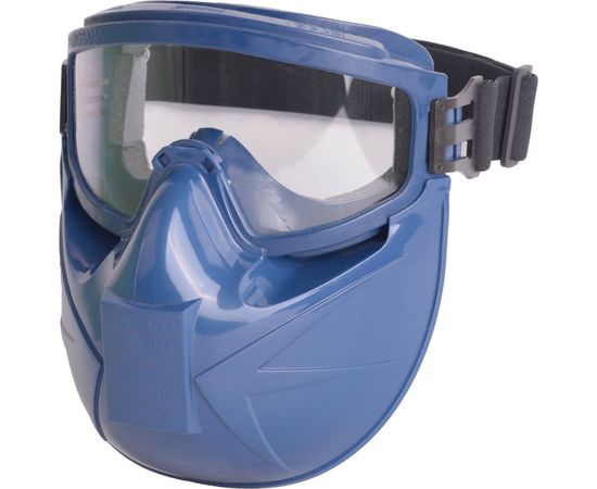 Защитные закрытые очки с непрямой вентиляцией РОСОМЗ ЗН11 с щитком 24137+00888 