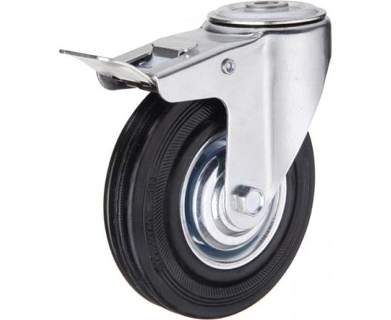 Колесо промышленное поворотное под болт М14 с тормозом SCHB63 160 мм MFK-TORG 4005160 