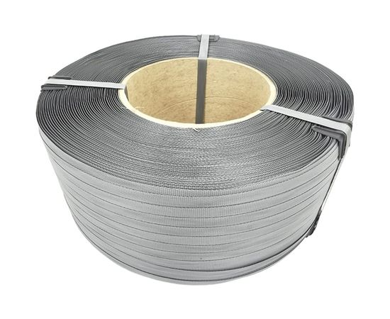 Лента ПП 15х1х1,2км 200кгс серый, М/ПА ЛЕНТАРОСТ PP-00046 