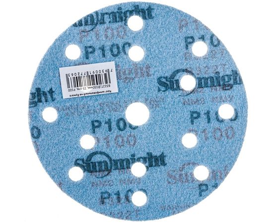 Круг шлифовальный на бумаге B322 (150 мм; 15 отверстий; Р100) SUNMIGHT 7930091772063 