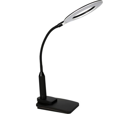Настольный светильник Camelion KD-814 C02 черный, LED, основание+струбцина, 7Вт, 230В, сенсорное включение, 4 уровня яркости, 450Лм, 4000К 12846 
