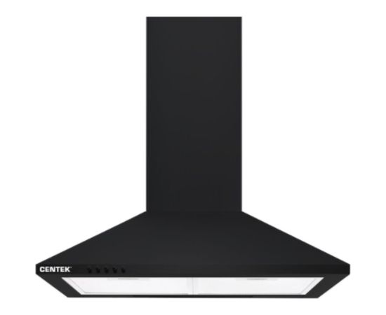 Вытяжка Centek черный, ширина 60 см, купол, 800 м3/час, 250 Вт, 3 скорости, СТ-1820-60 BLACK 