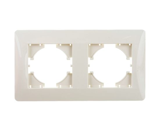 Рамка GUSI ELECTRIC Ugra 2-местная, цвет бежевый С1120-003 