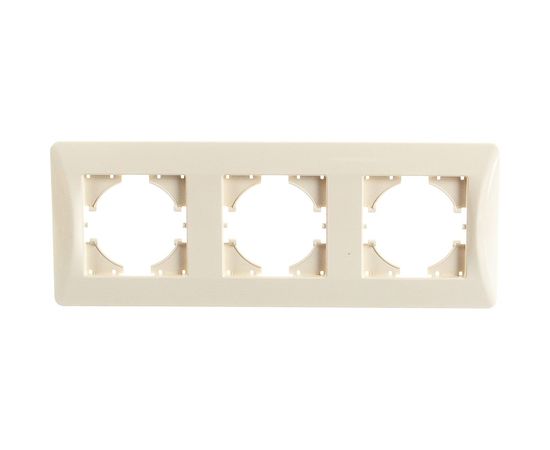 Рамка GUSI ELECTRIC Ugra 3-местная, цвет бежевый С1130-003 