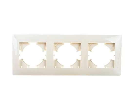 Рамка GUSI ELECTRIC Bravo 3-местная, цвет бежевый С1030-003 