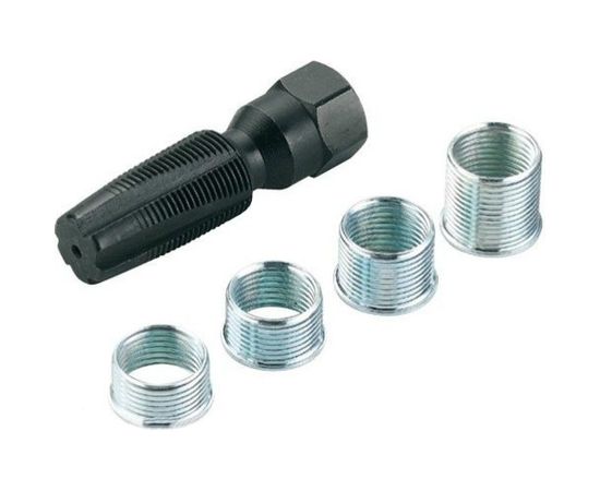 Свечной набор: метчик и ремонтные футорки 5шт FORCE 64101 